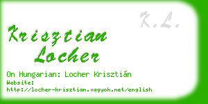 krisztian locher business card